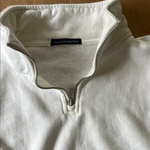 Brandy Melville white Quarter-Zip sweatshirt